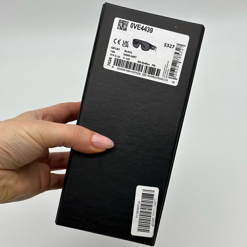 VERSACE Sunglasses VE4439 GB1/87 Black/Dark Grey Unisex NEW - Picture 13 of 14